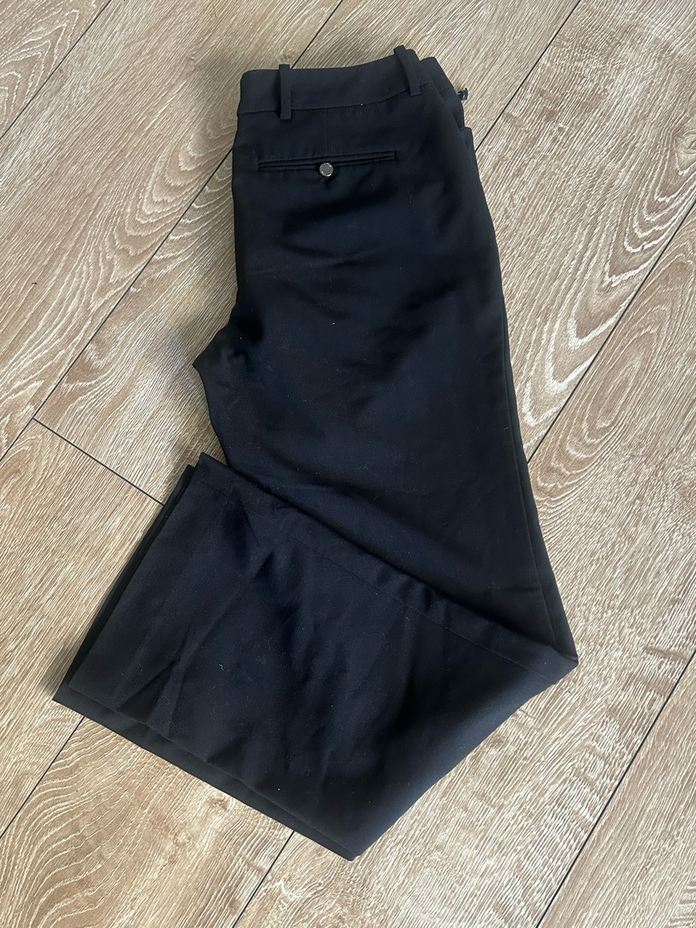 Calvin Klein Black Boot-Cut Dress Pants - Picture 3 of 8